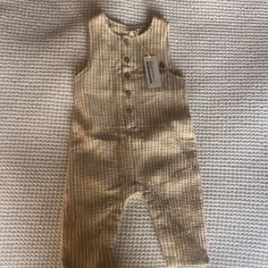 Rylee & Cru striped button jumpsuit. 3-6 month. New with tags.